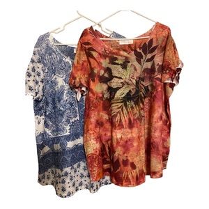 Time and Tru - Women's Shirt Blouse (3-Bundle)- Size XXXL (22) -